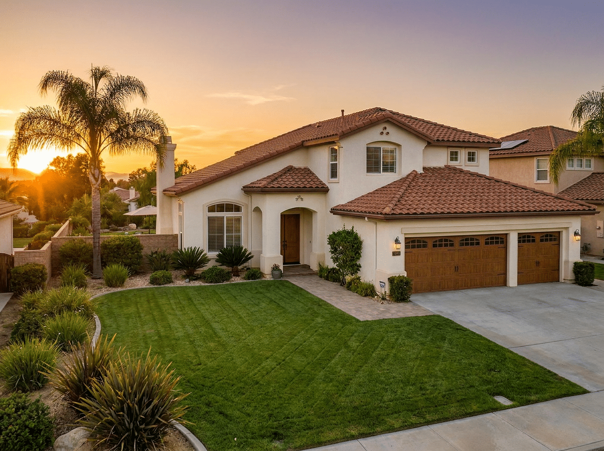 Well-maintained single-family rental home in Temecula, CA with curb appeal